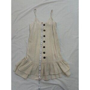 Blue Rain Ruffled Spaghetti Strap Mini Dress Size XS